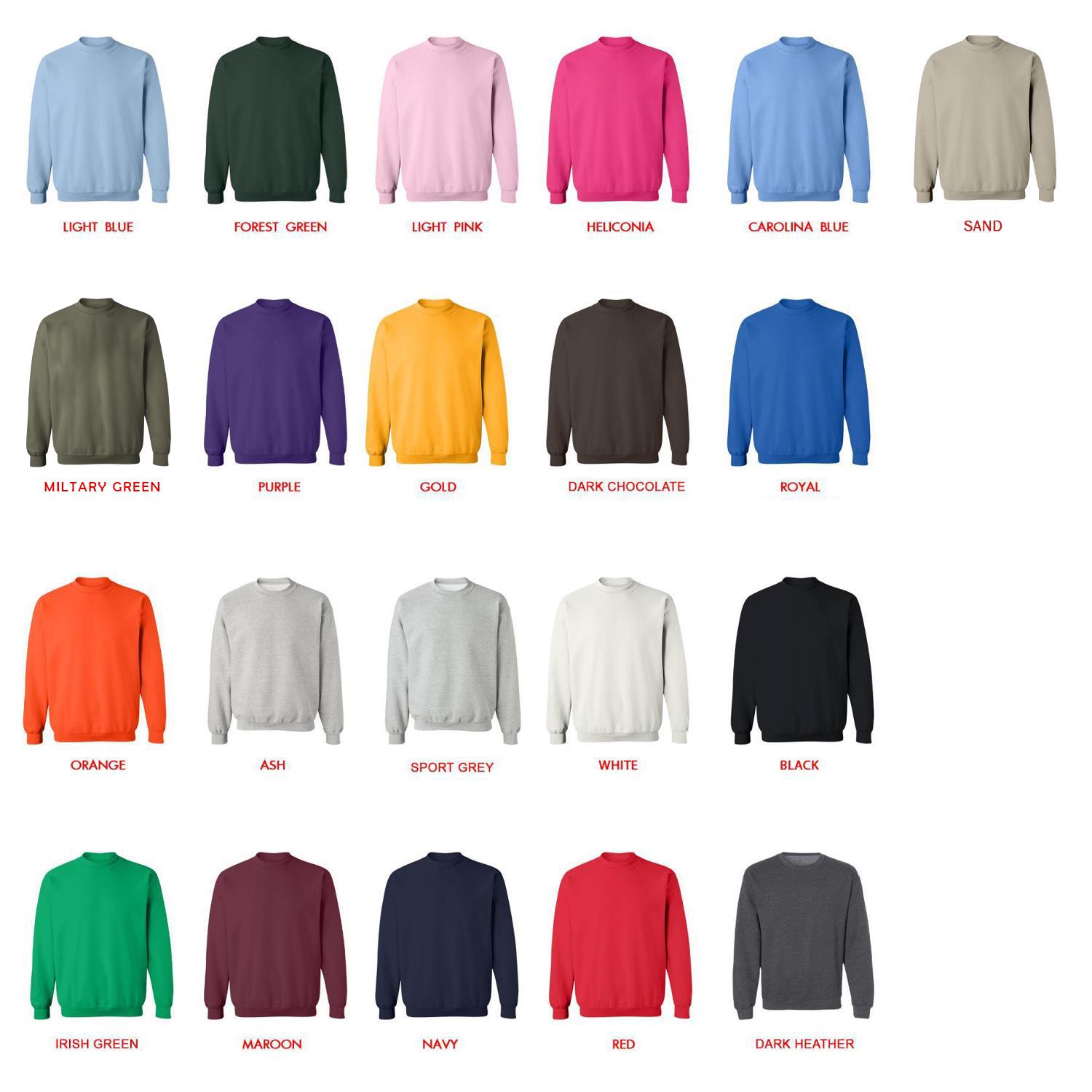 sweatshirt color chart - Sword Art Online Merch