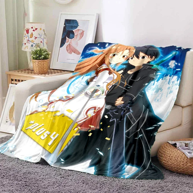 Kirigaya & Asuna SAO Sword Art Online Blanket