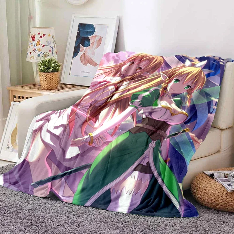 Leafa & Sinon SAO Sword Art Online Blanket