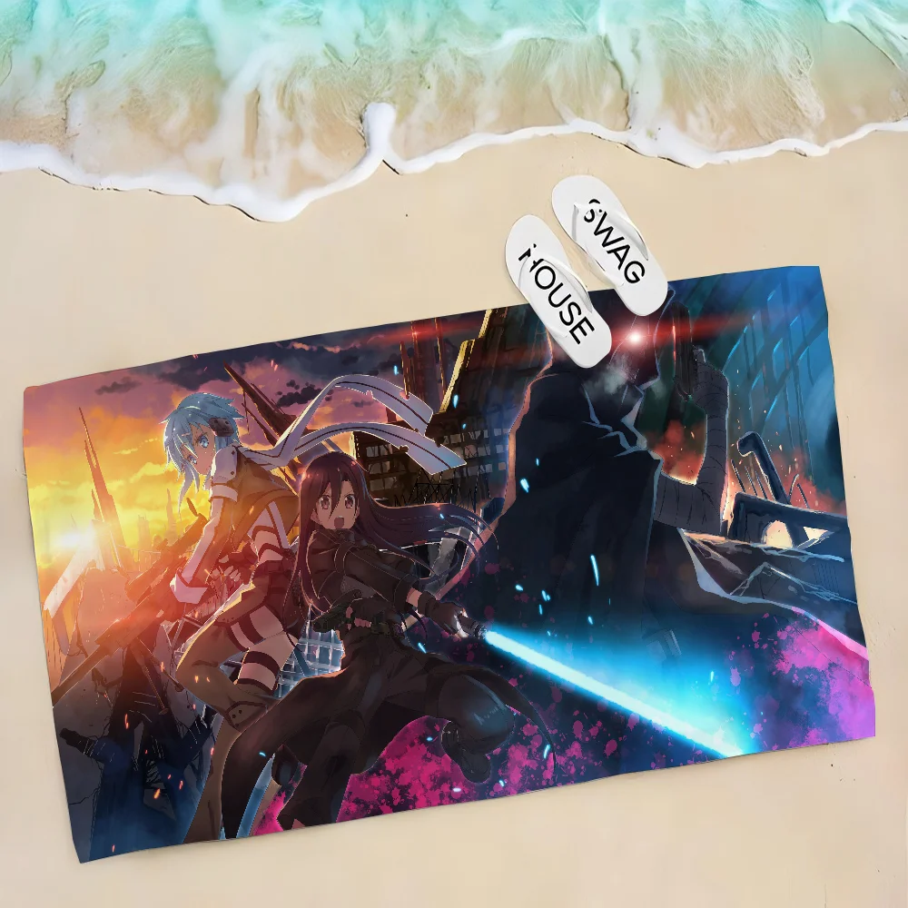 Sinon & Leafa Sword Art Online Anime Towel Beach Towel