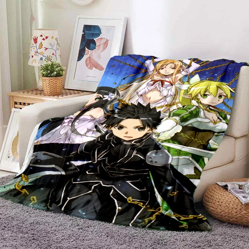 3 Characters SAO Sword Art Online Blanket