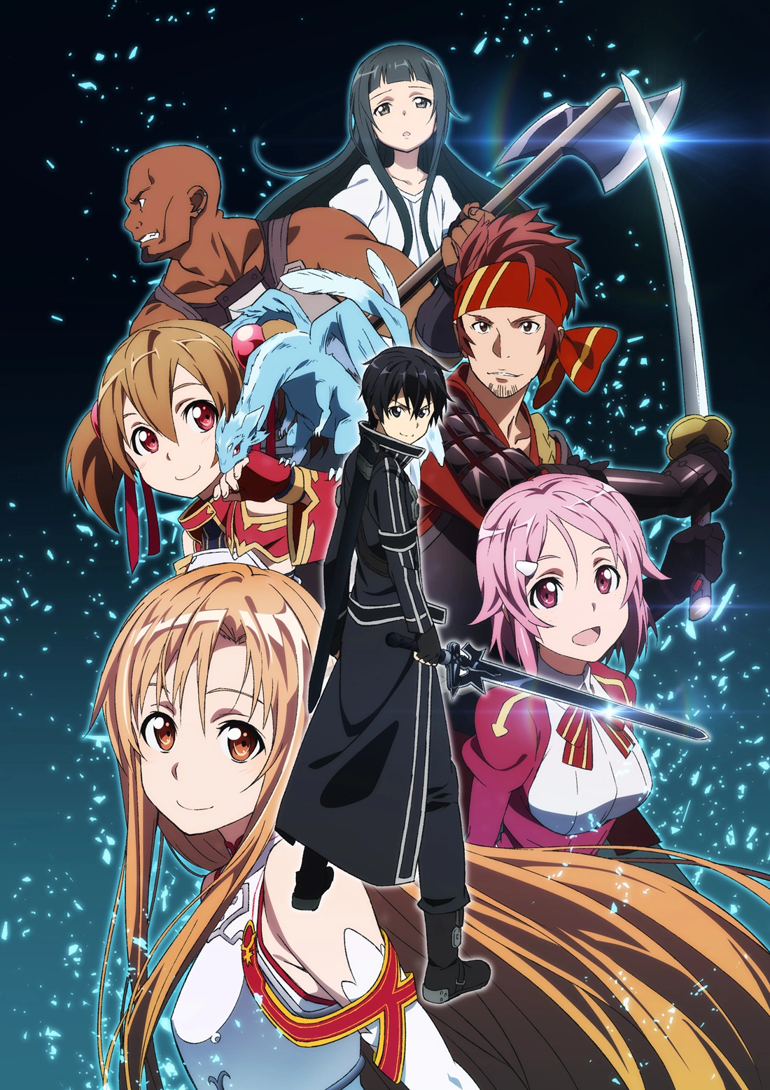 Sword Art Online Anime Aincrad Arc Key Visual - Sword Art Online Merch