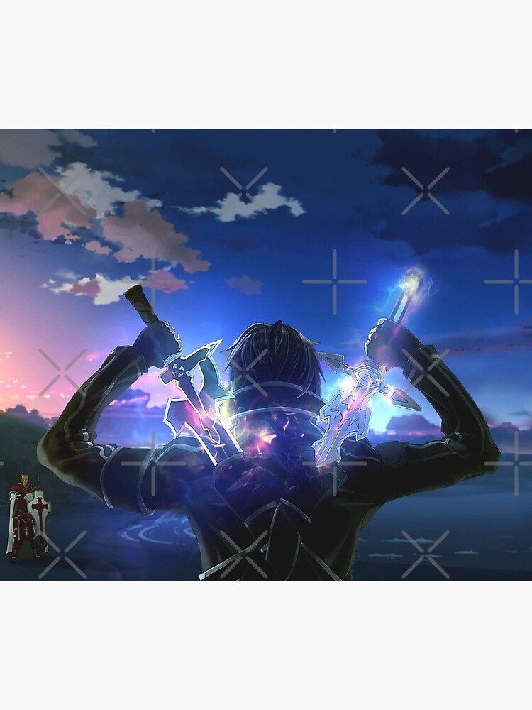 Dual Wielding Swordsman Ki Ri To Tapestry - Image 2