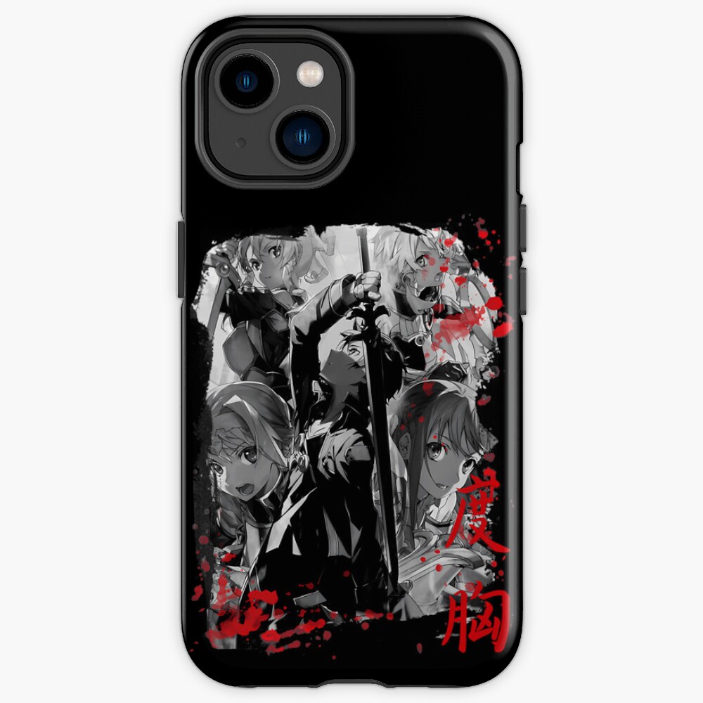 Black And White Kirito Fight Iphone Case