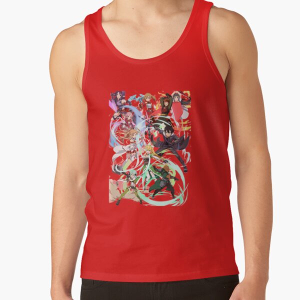 Characters Anime Sword Art Color Design Tank Top - Image 5