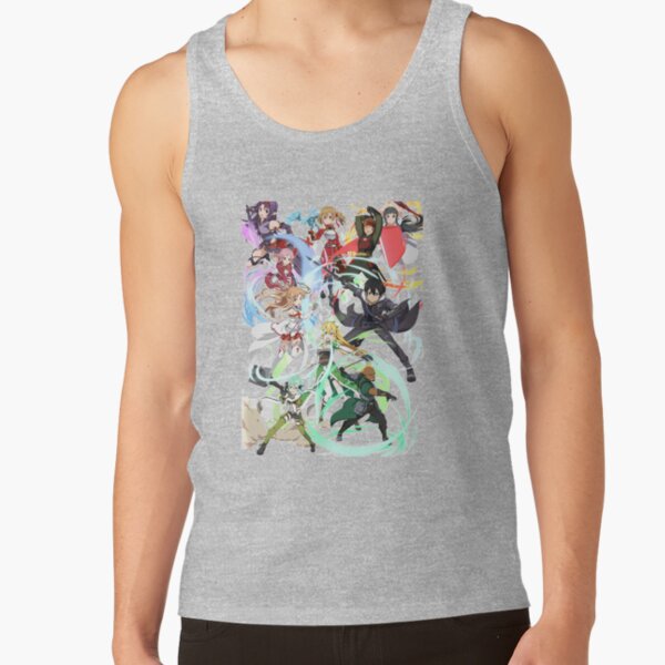 Characters Anime Sword Art Color Design Tank Top - Image 4