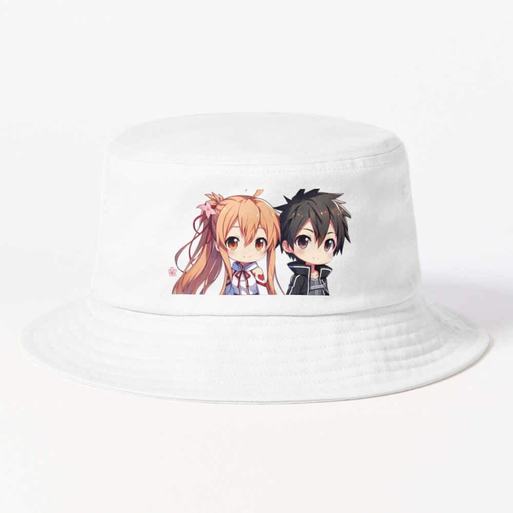 Chibi Kirito And Asuna Bucket Hat