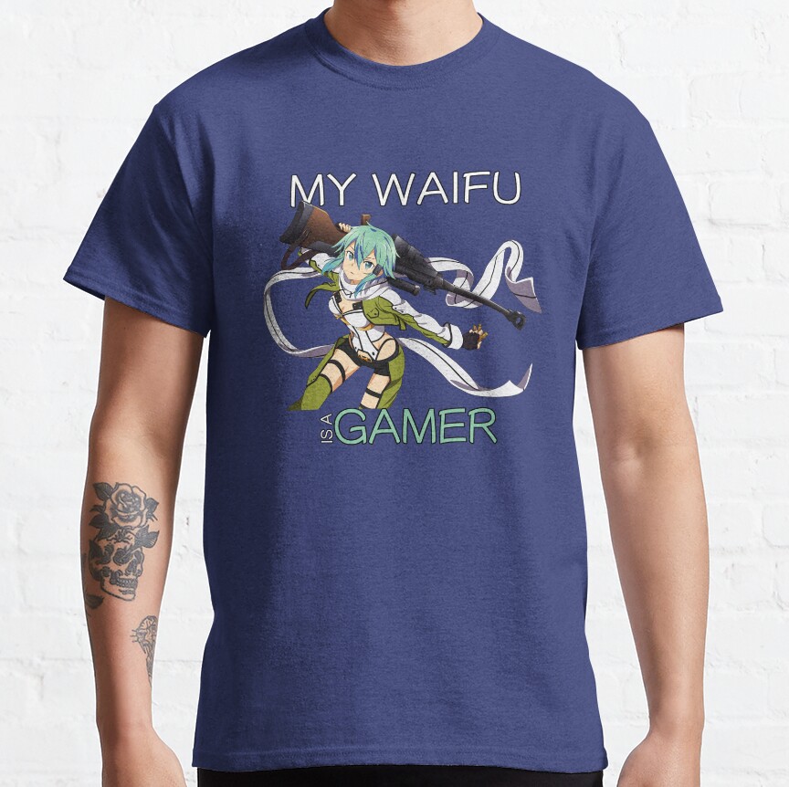 Sinon Waifu Inspired Anime Shirt T-shirt - Image 6
