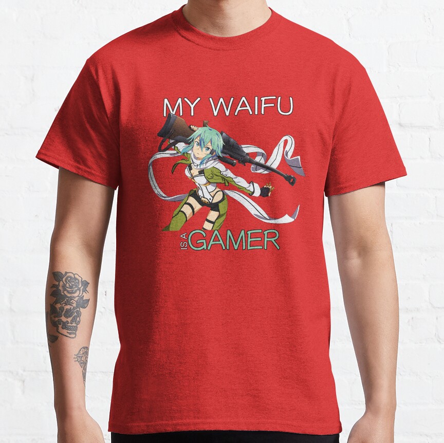 Sinon Waifu Inspired Anime Shirt T-shirt