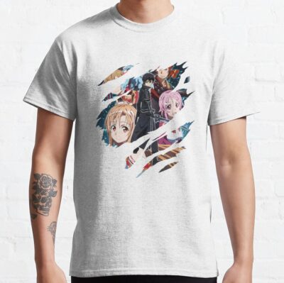 ssrcoclassic teemensfafafaca443f4786front altsquare product1000x1000.u1 37 - Sword Art Online Merch