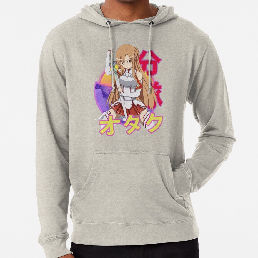 Asuna Yuuki Retro Sunset Design Hoodie - Image 4