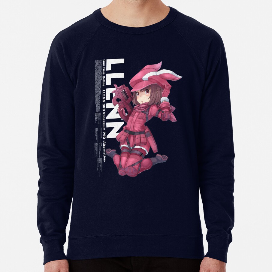 Ggo Llenn Black Background Sweatshirt - Image 6