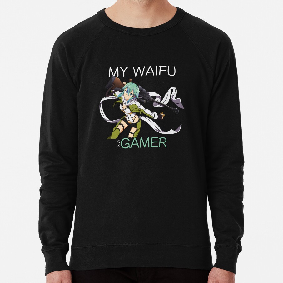 Sinon Waifu Inspired Anime Sweatshirt - Image 2