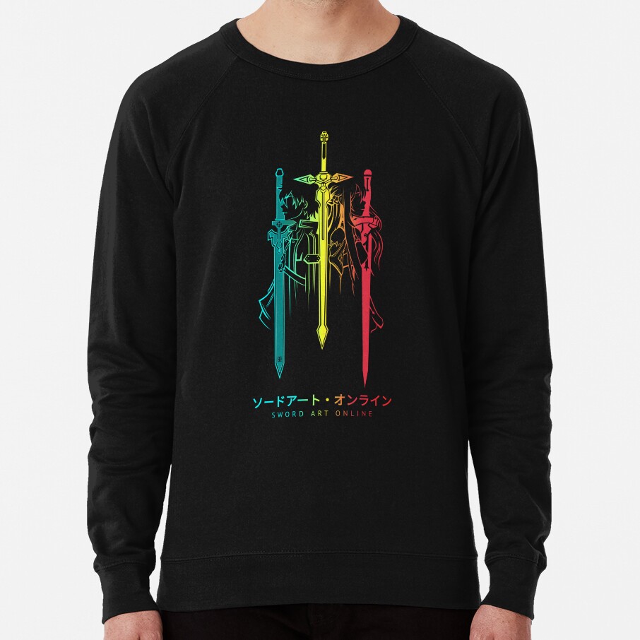 Vibrant Sword Silhouette Design Sweatshirt