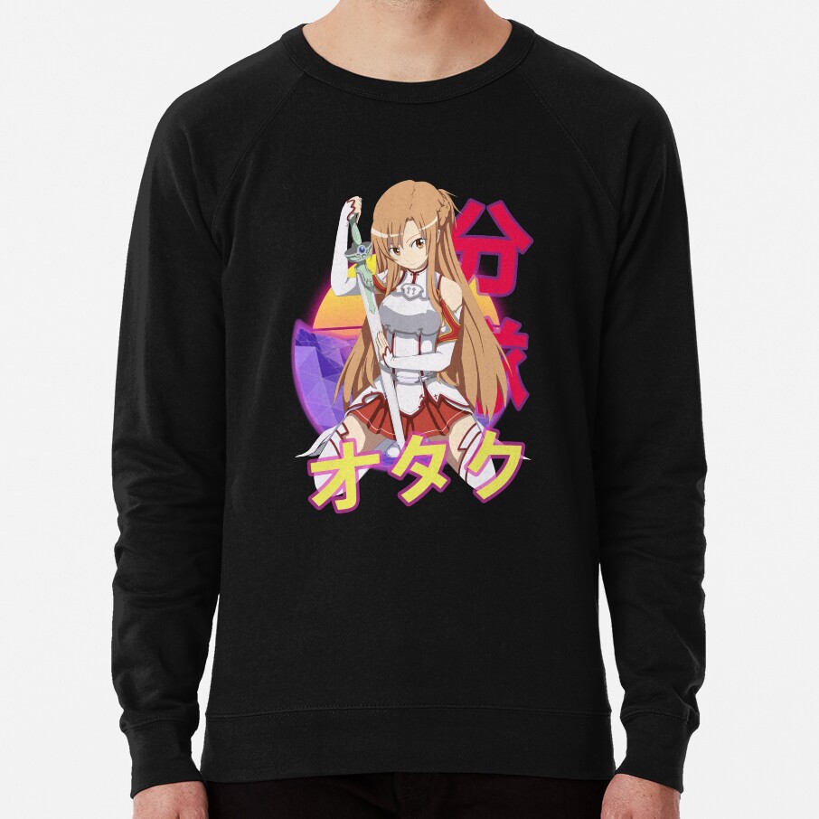 Asuna Yuuki Retro Sunset Design Sweatshirt