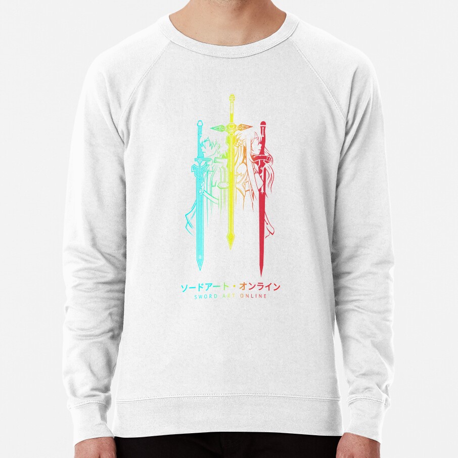 Vibrant Sword Silhouette Design Sweatshirt - Image 2
