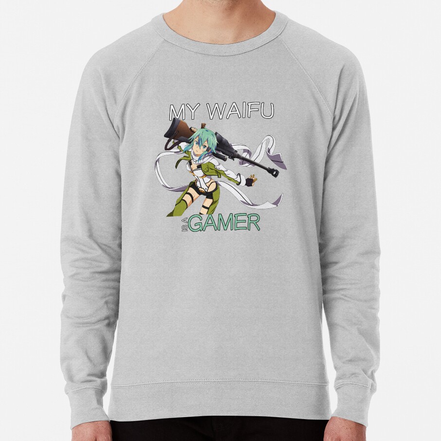 Sinon Waifu Inspired Anime Sweatshirt - Image 5