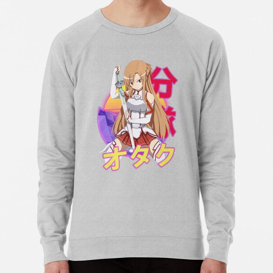 Asuna Yuuki Retro Sunset Design Sweatshirt - Image 5