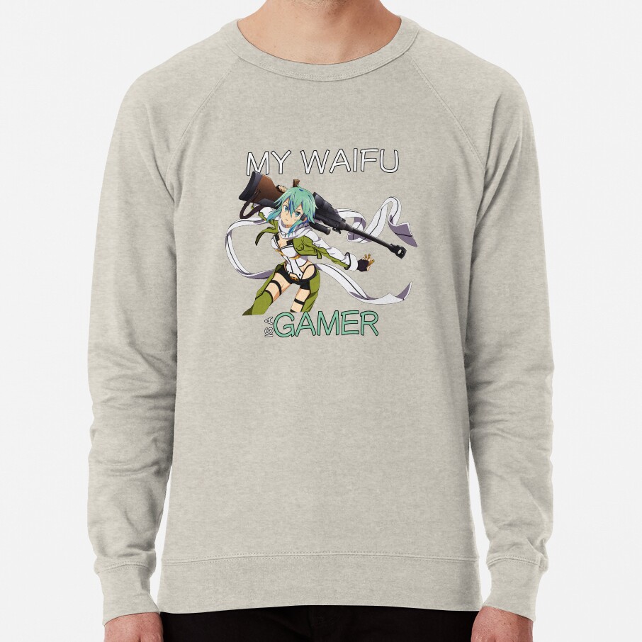 Sinon Waifu Inspired Anime Sweatshirt - Image 4