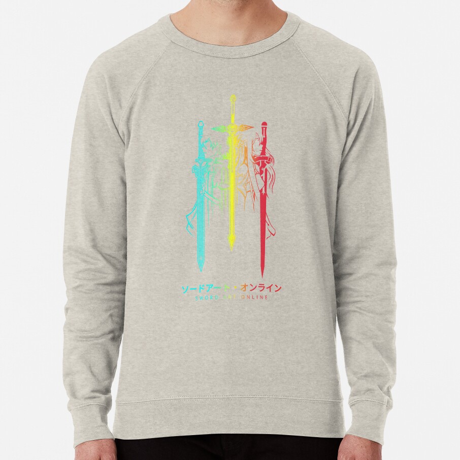 Vibrant Sword Silhouette Design Sweatshirt - Image 4
