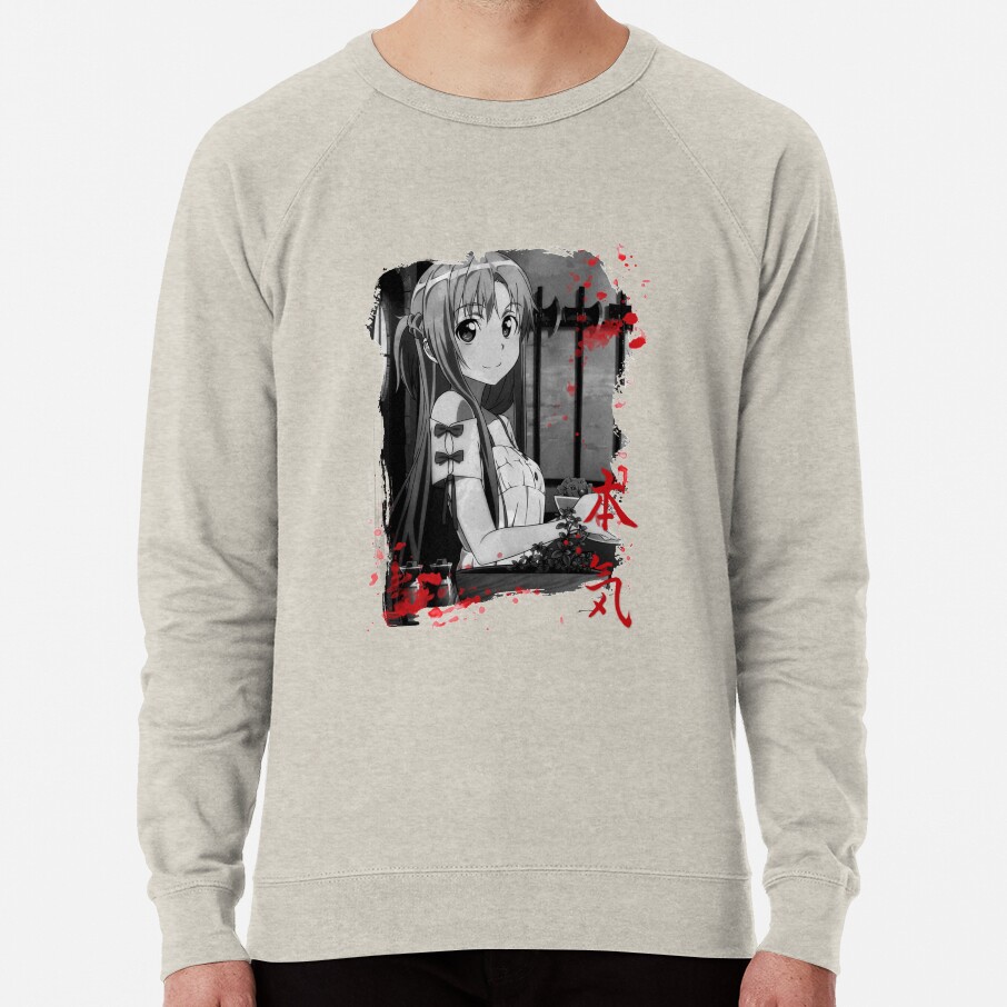 Asuna Smile Sword Online Anime Sweatshirt - Image 4