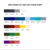 tank top color chart - Sword Art Online Merch