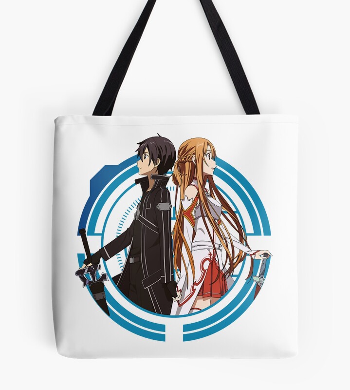 Sword Art Online Kirito And Asuna Tote Bag