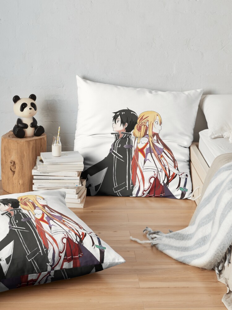 Sword Art Online Kirito And Asuna Throw Pillow - Image 2