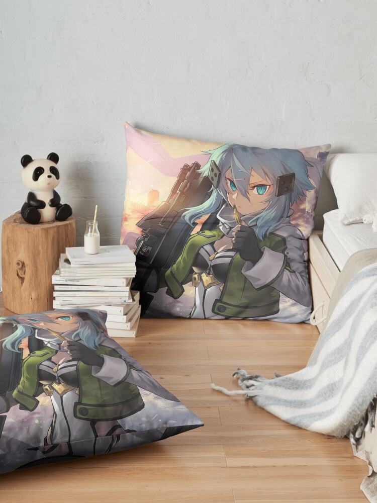 Sinon From Sao 2 Anime Shinon Throw Pillow - Image 2