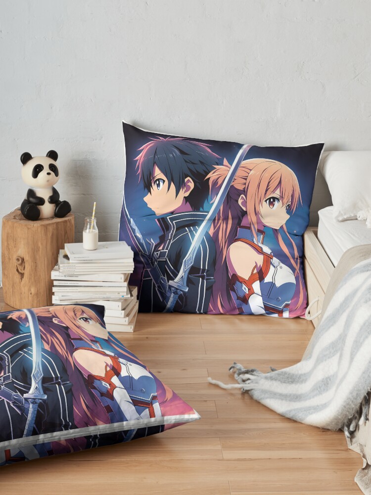 Kirito And Asuna Throw Pillow - Image 2