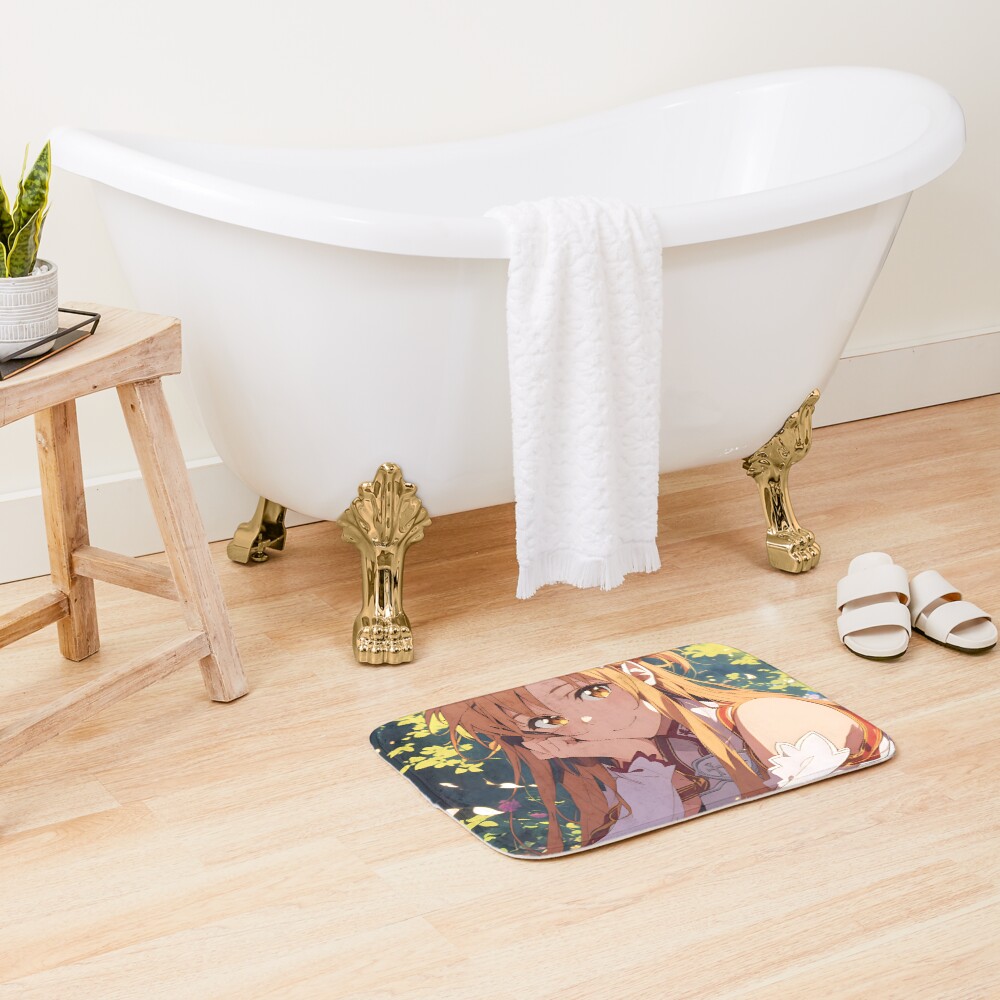 Asuna Sao Cute Anime Girl Bath Mat - Image 2