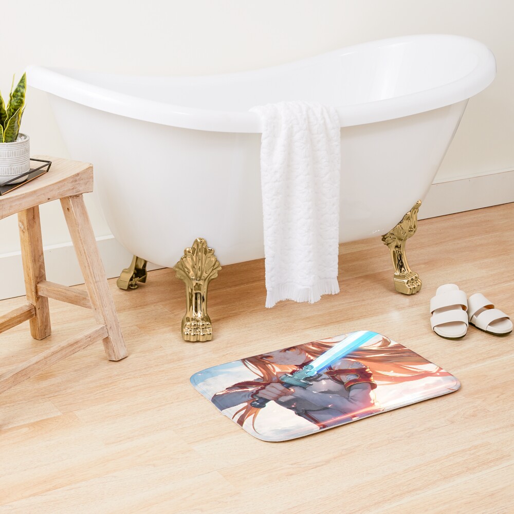 Asuna Sao Cute Anime Girl Bath Mat - Image 2