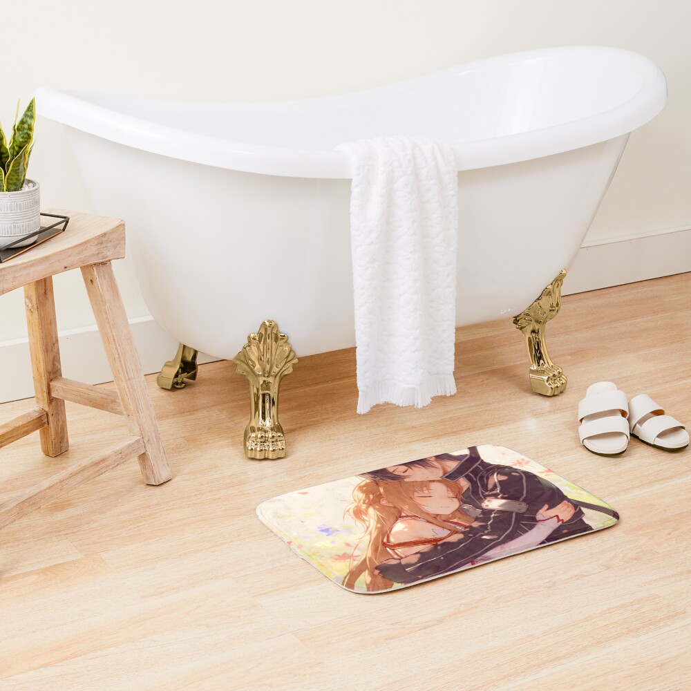 Asuna Sao Cute Anime Girl Bath Mat - Image 2