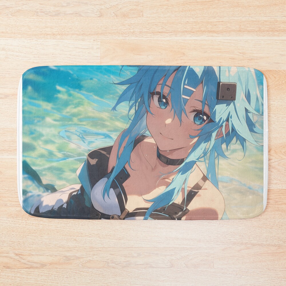 Shino Asada Sword Art 4 Bath Mat