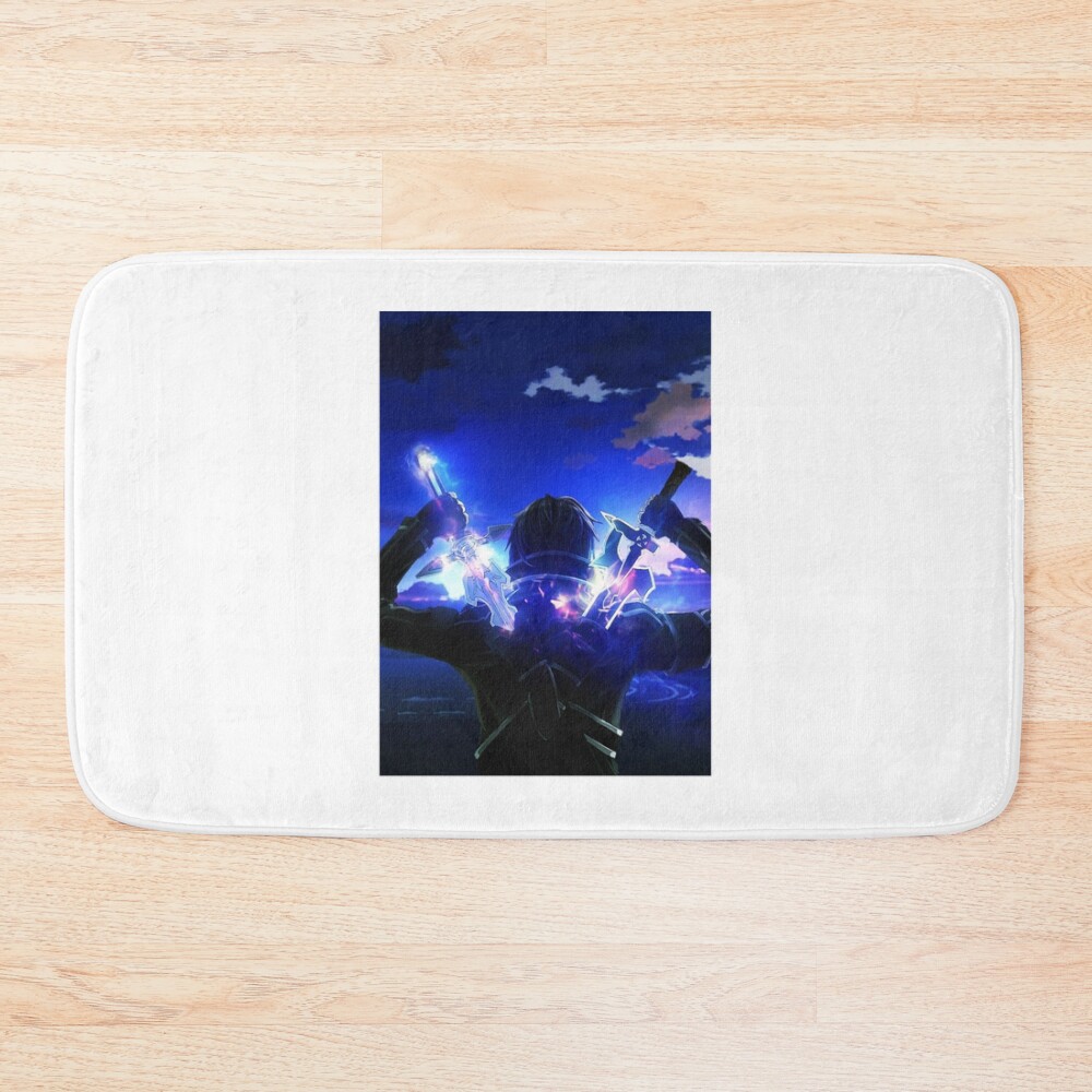 Kirito Sword Art Virtual World Graphic Bath Mat