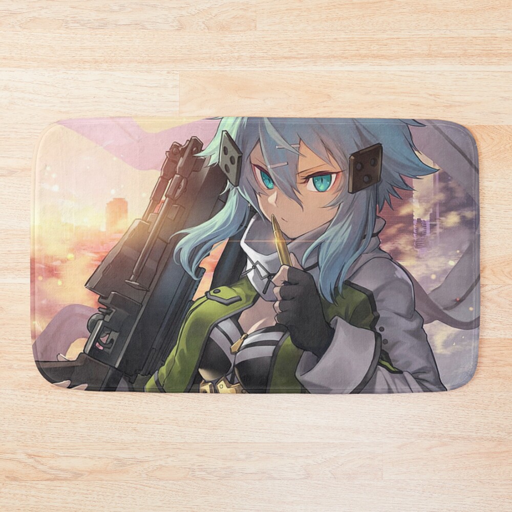 Sinon From Sao 2 Anime Shinon Bath Mat