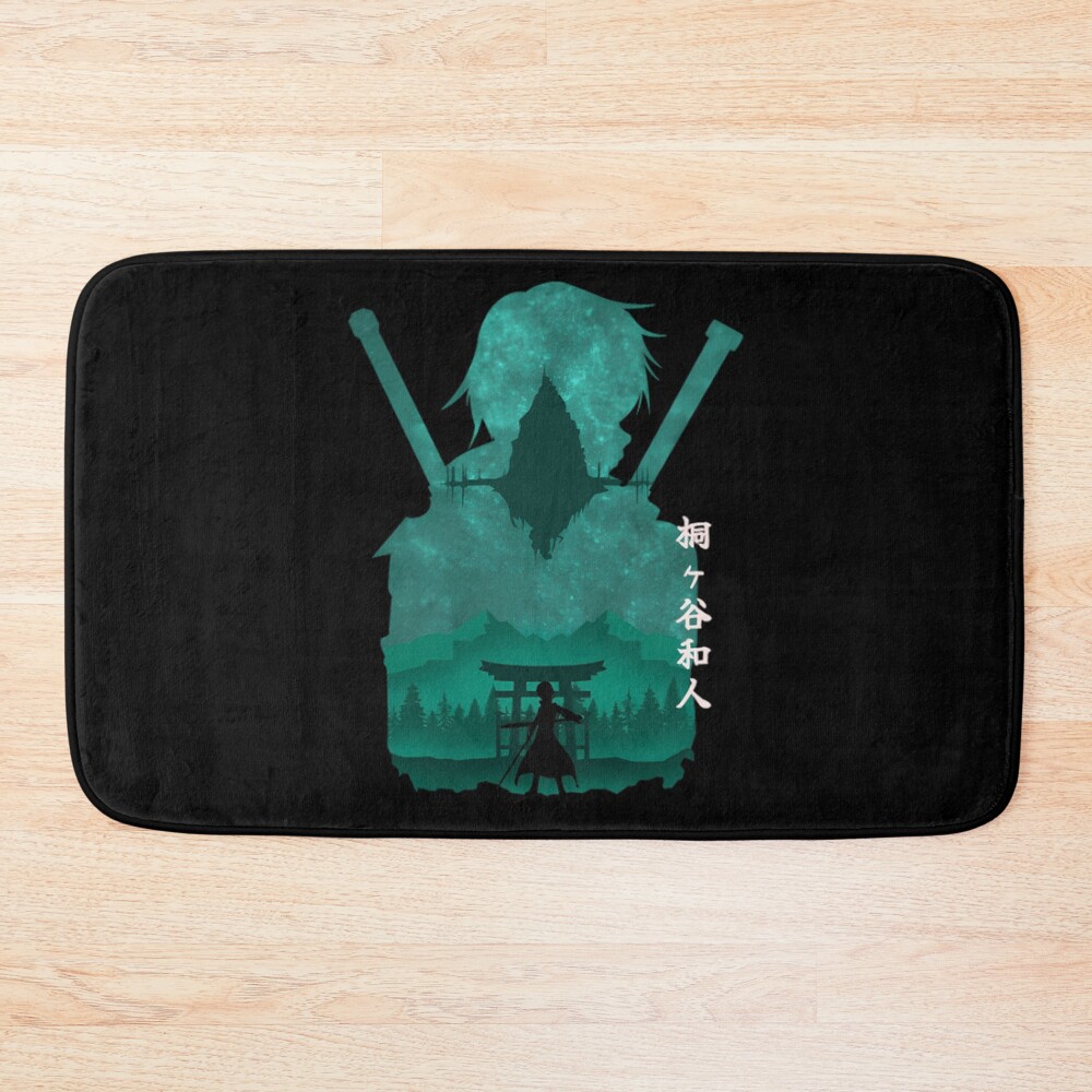 Anime Space Kirito Sword Bath Mat