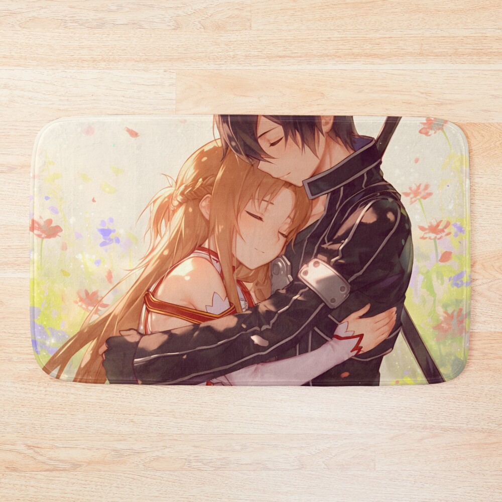Asuna Sao Cute Anime Girl Bath Mat