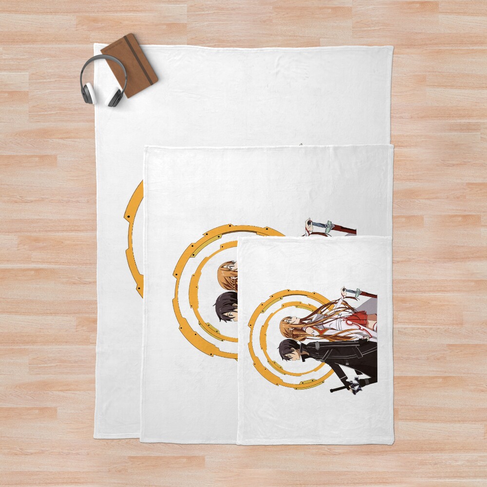 Sword Art Online Kirito And Asuna Throw Blanket - Image 3