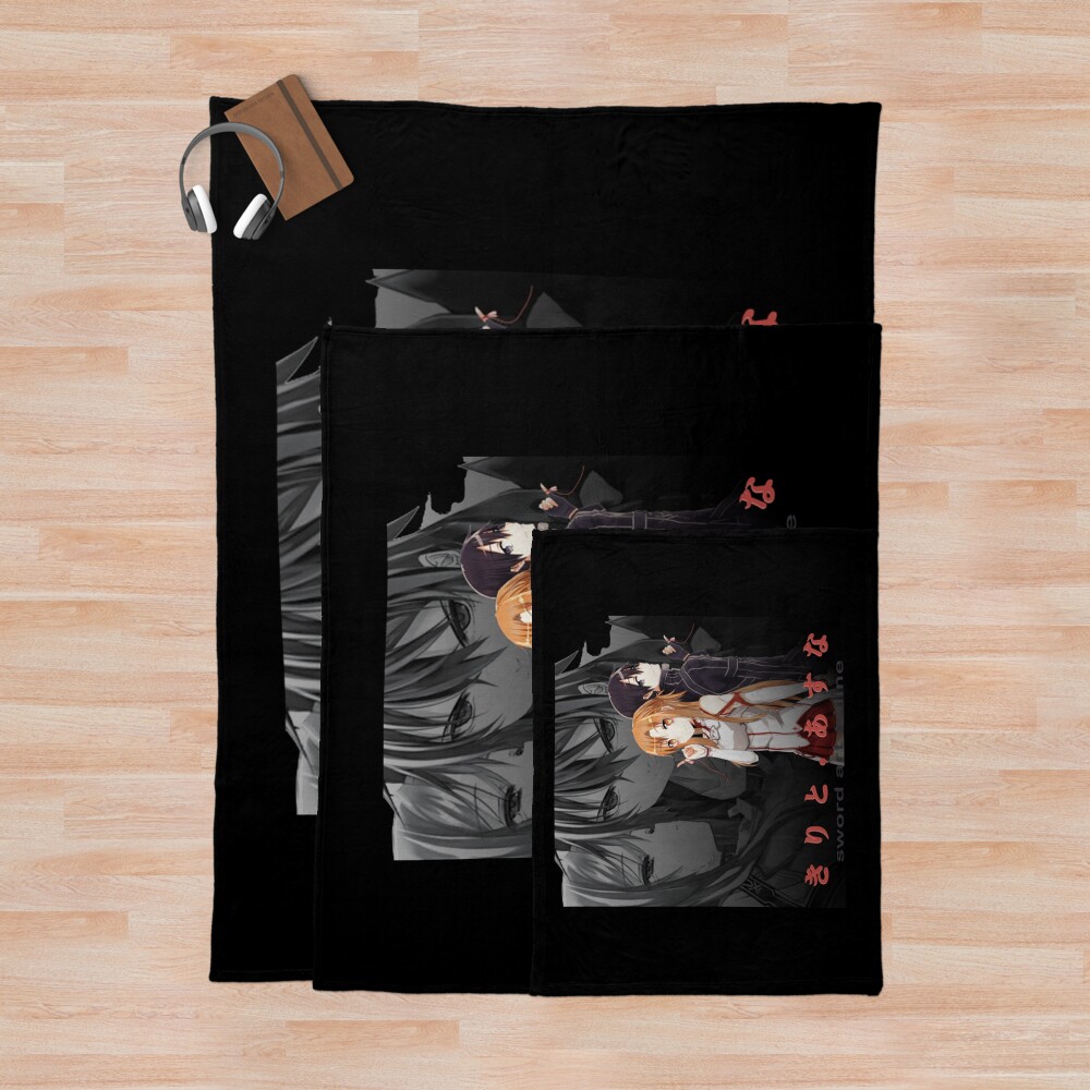 Kirito And Asuna Love Throw Blanket - Image 3