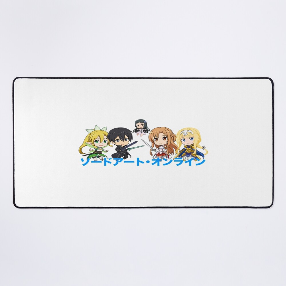 Blue Text Sword Art Art Online Anime Mouse Pad